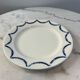 Assiette plate Salins décor bleues 24,5cm