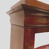 Louis Philippe display case in mahogany and mahogany veneer 19th century