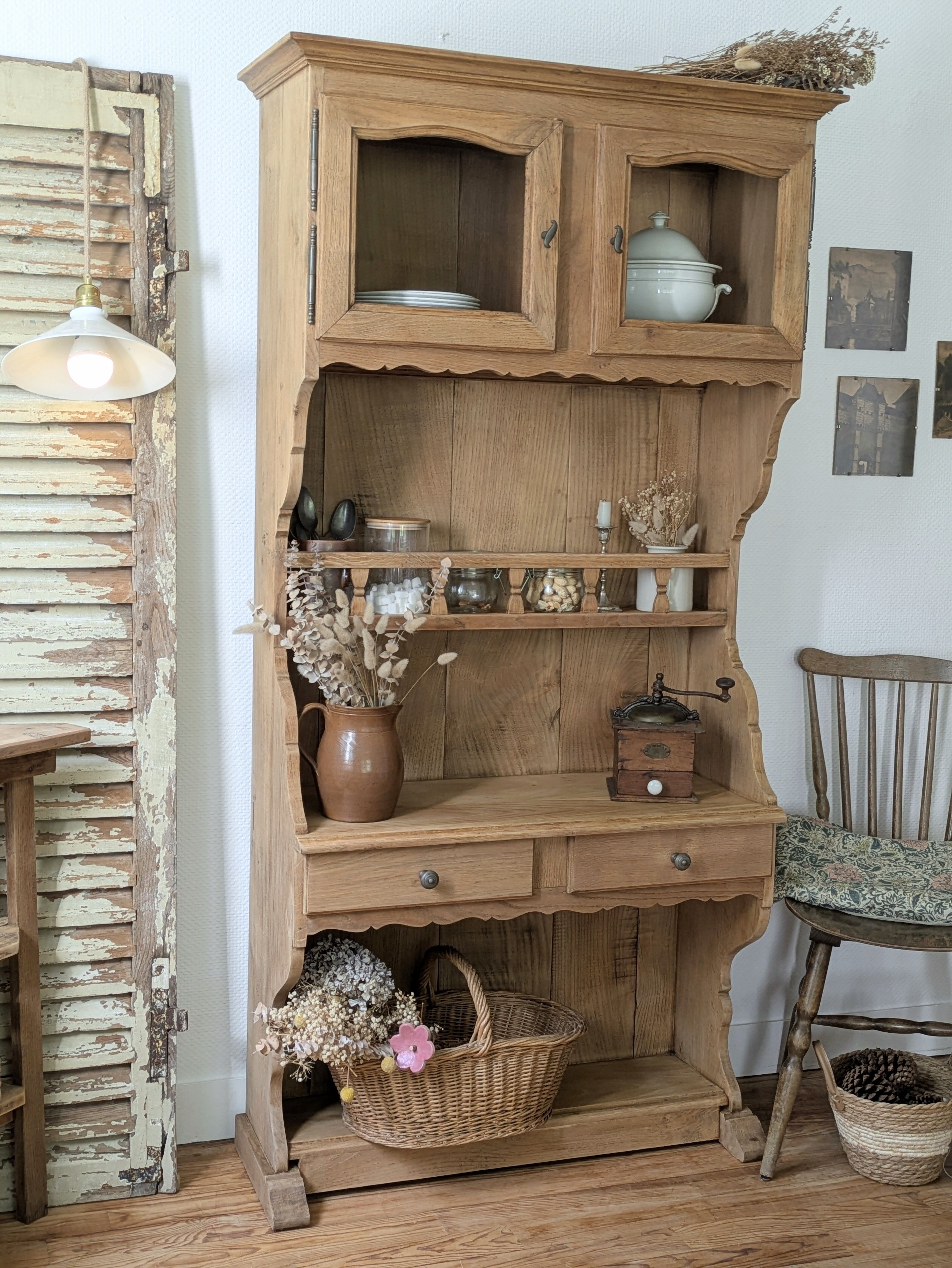 Renovated rustic antique dresser