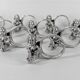 Set of 10 Silver-Plated Cherub Napkin Rings, Vintage Table Décor Putti Figurine
