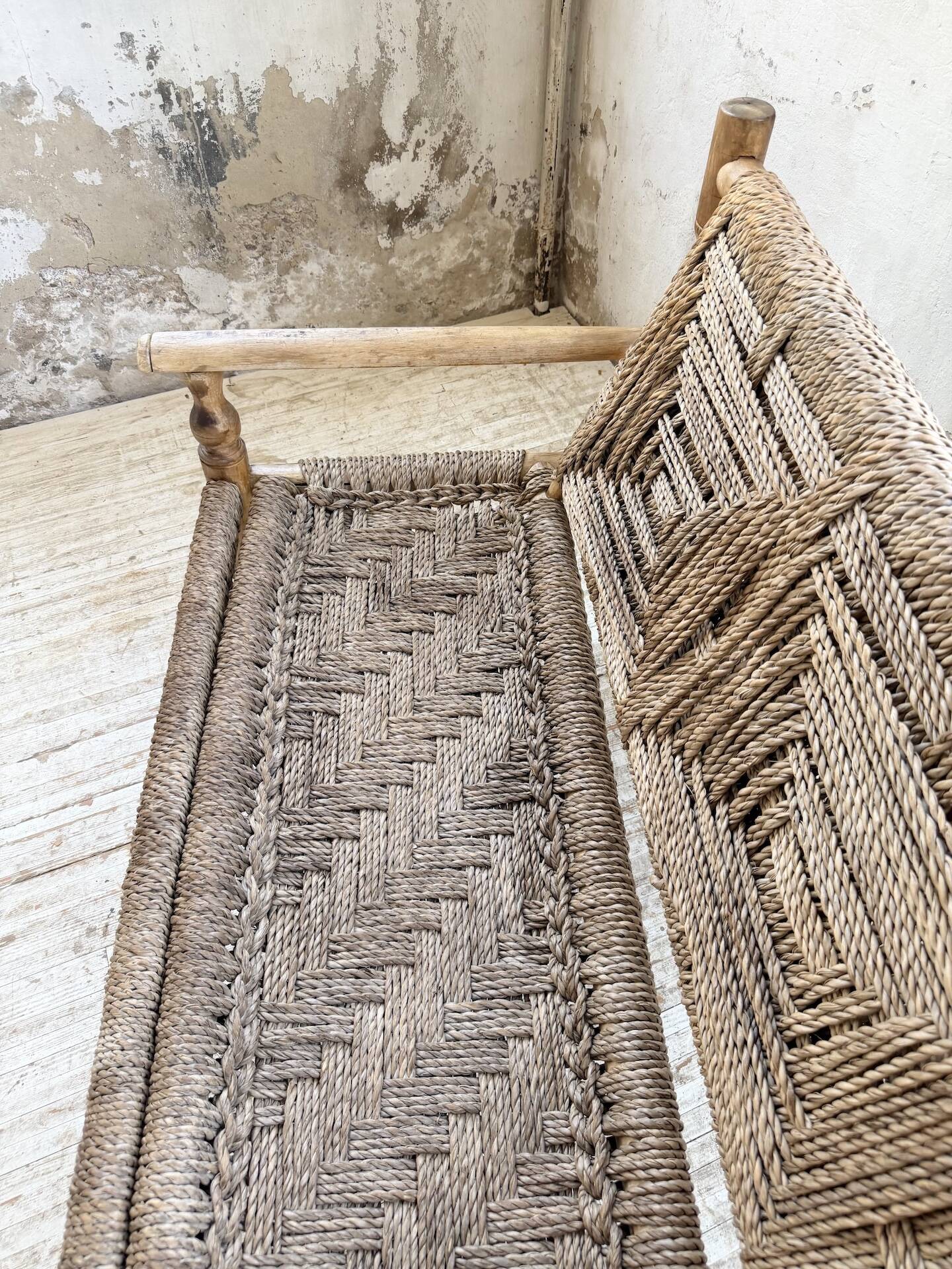 Audoux and Minet cord bench