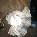 Tulip wall lamp sandblasted glass