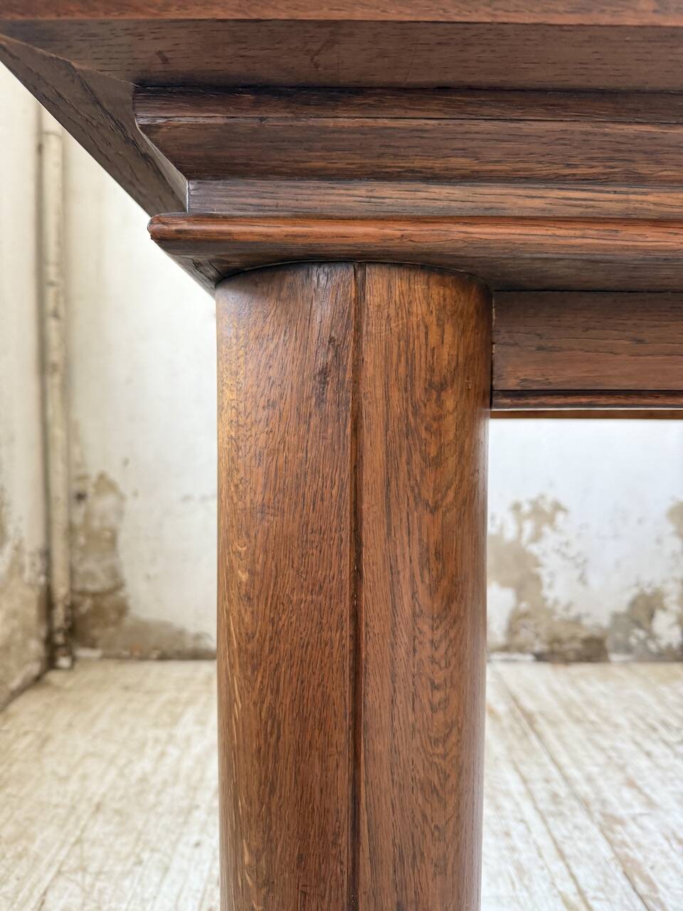 Dudouyt oak dining table 1940
