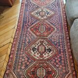 Superbe tapis persan oriental vintage ancien bohême 275x125 cm
