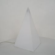 Plastic pyramid table light by Harco Loor, The Netherlands 1980's