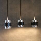 1960s Set of Three Danish Pendant Lights