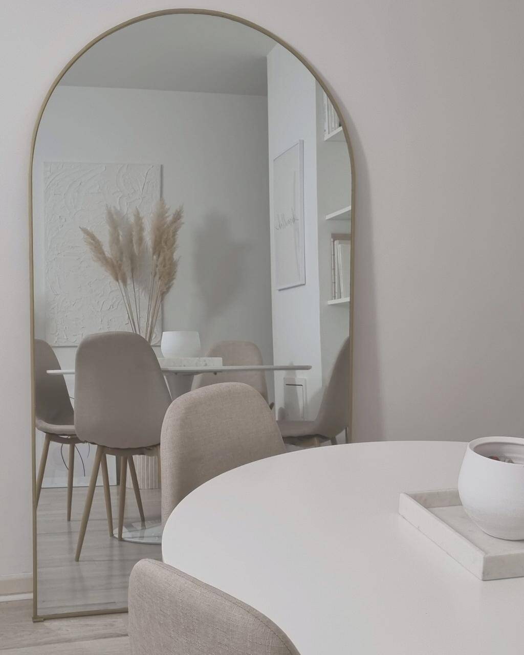 Golden arch mirror 180x100 cm