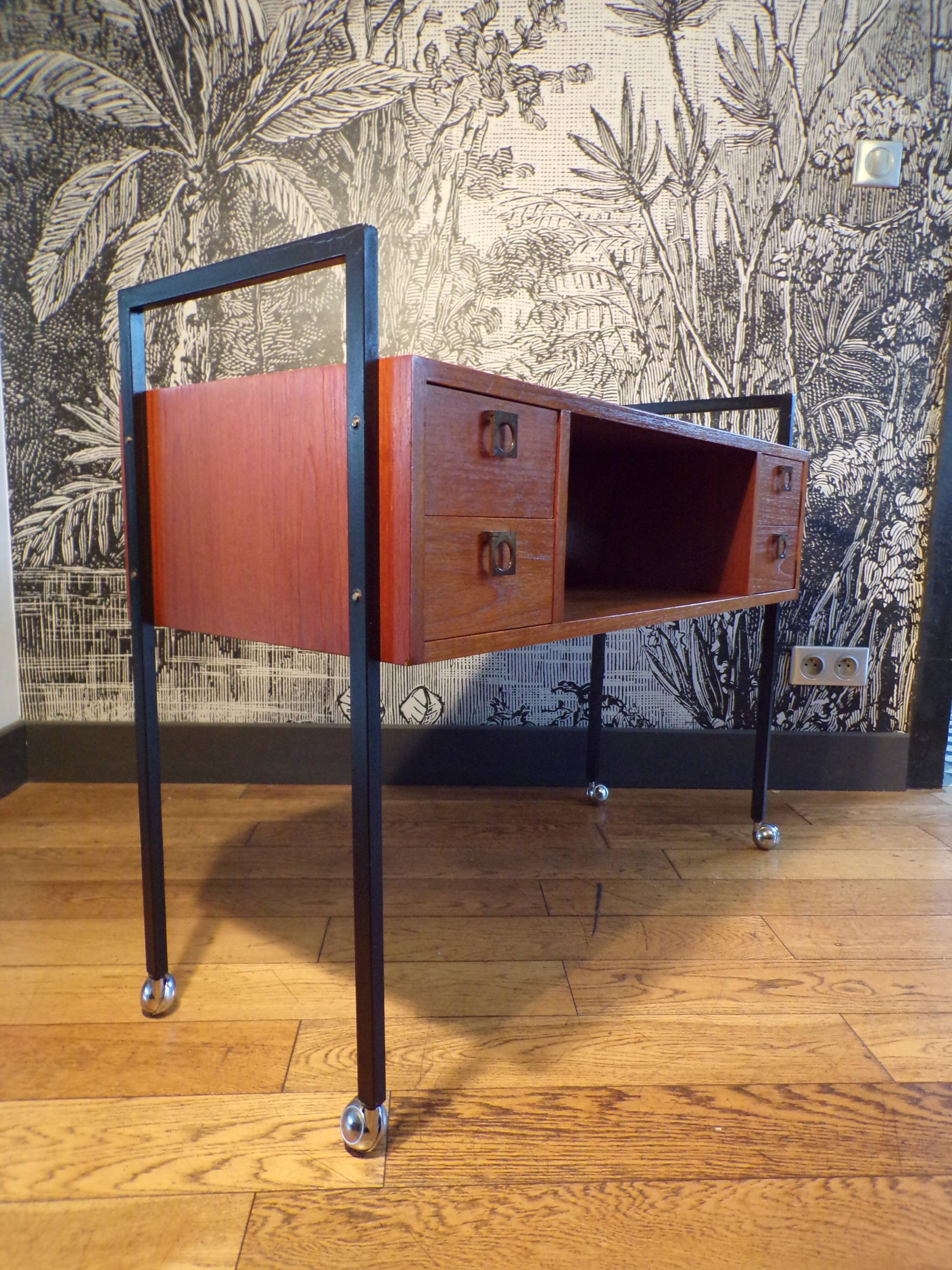 Console 1960 en teck