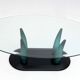 Vintage Italian Murano Glass Coffee Table by Seguso, 1989
