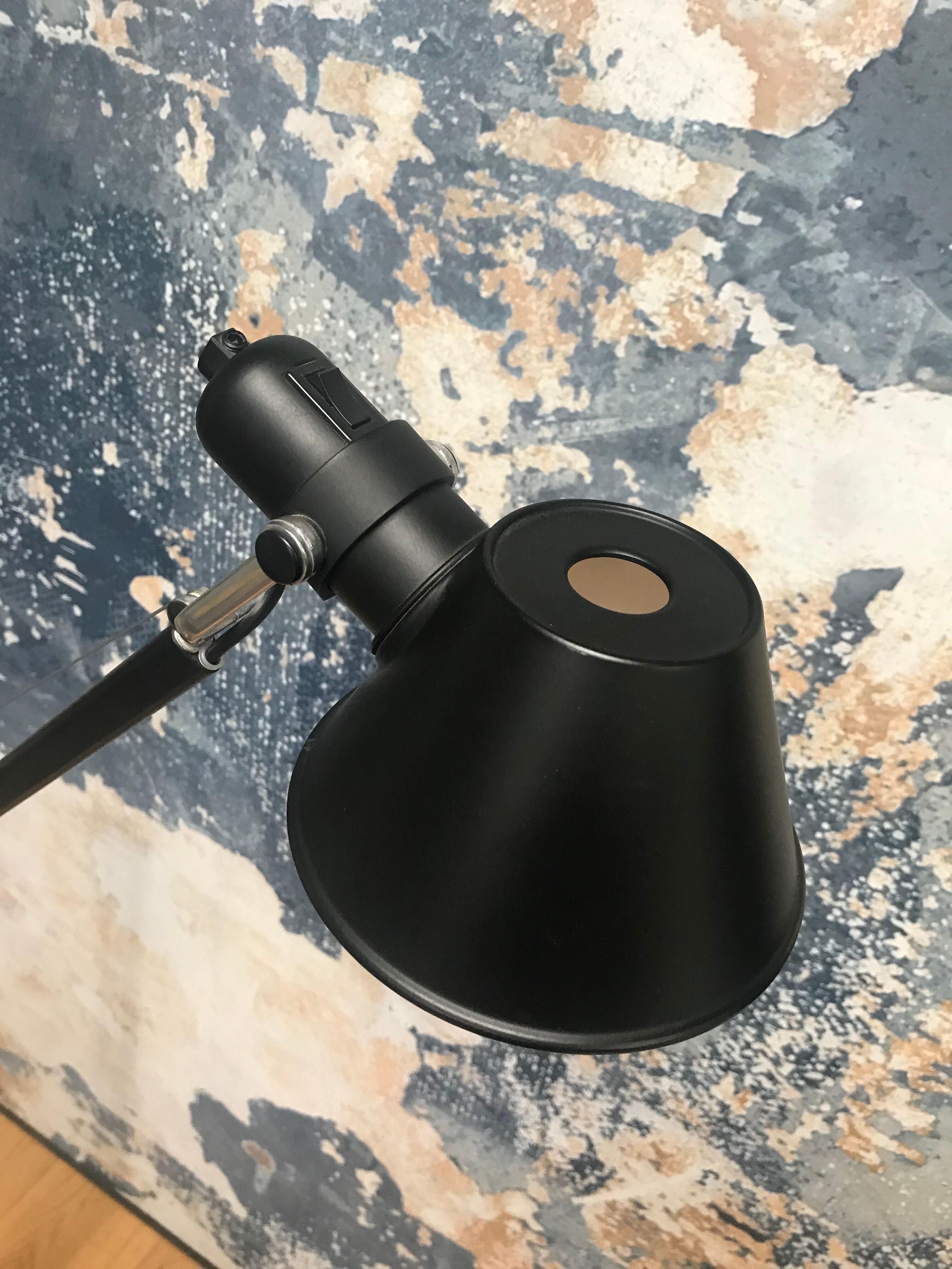 Tolomeo Lettura black floor lamp by Michele de Lucchi for Artemide