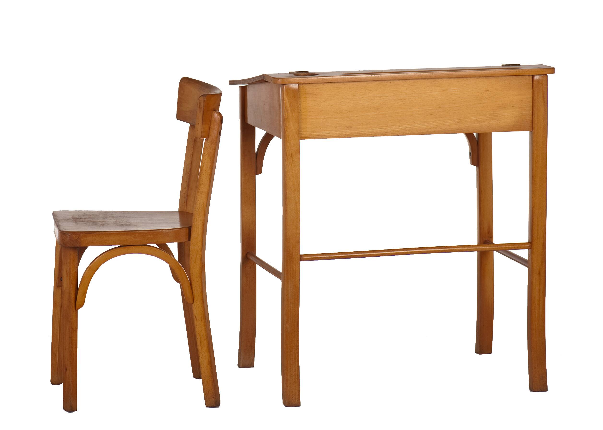 Baumann children's chair and desk vintage 1960
