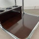 Chrome and smoked glass coffee table from the 70s.