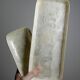 2 vintage rectangular empty pocket bowls in Capiz mother-of-pearl