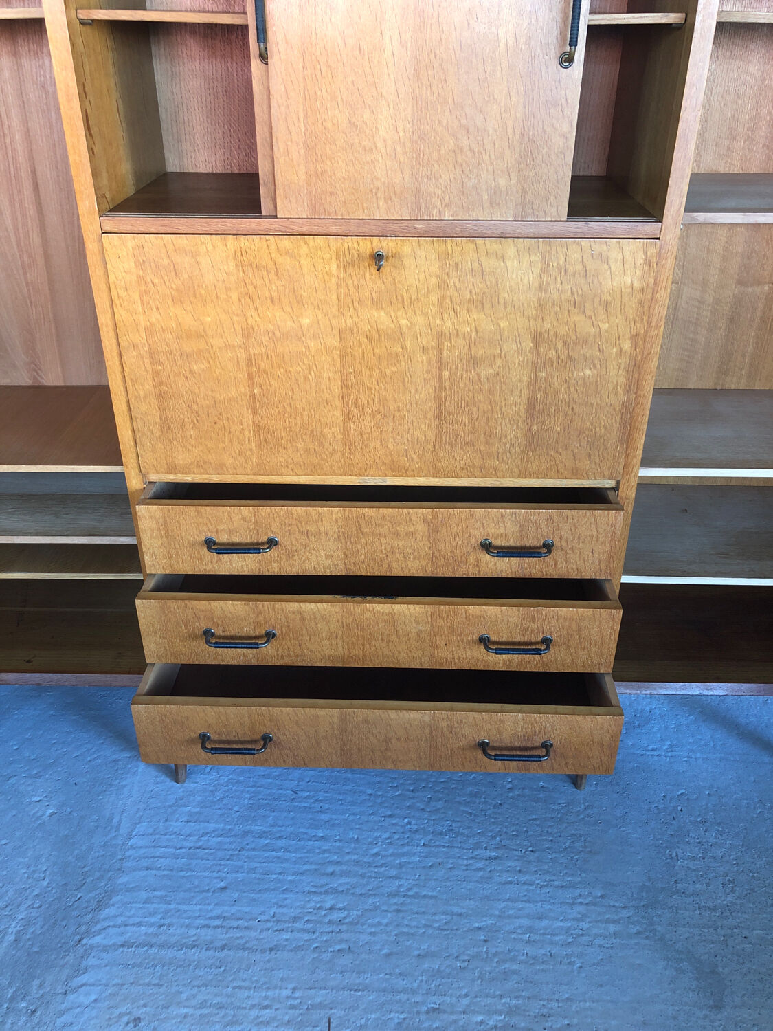 Vintage wardrobe from the 50s, produced by SAM furniture “half-century”