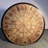 Roger Capron ceramic and wood side table/coffee table