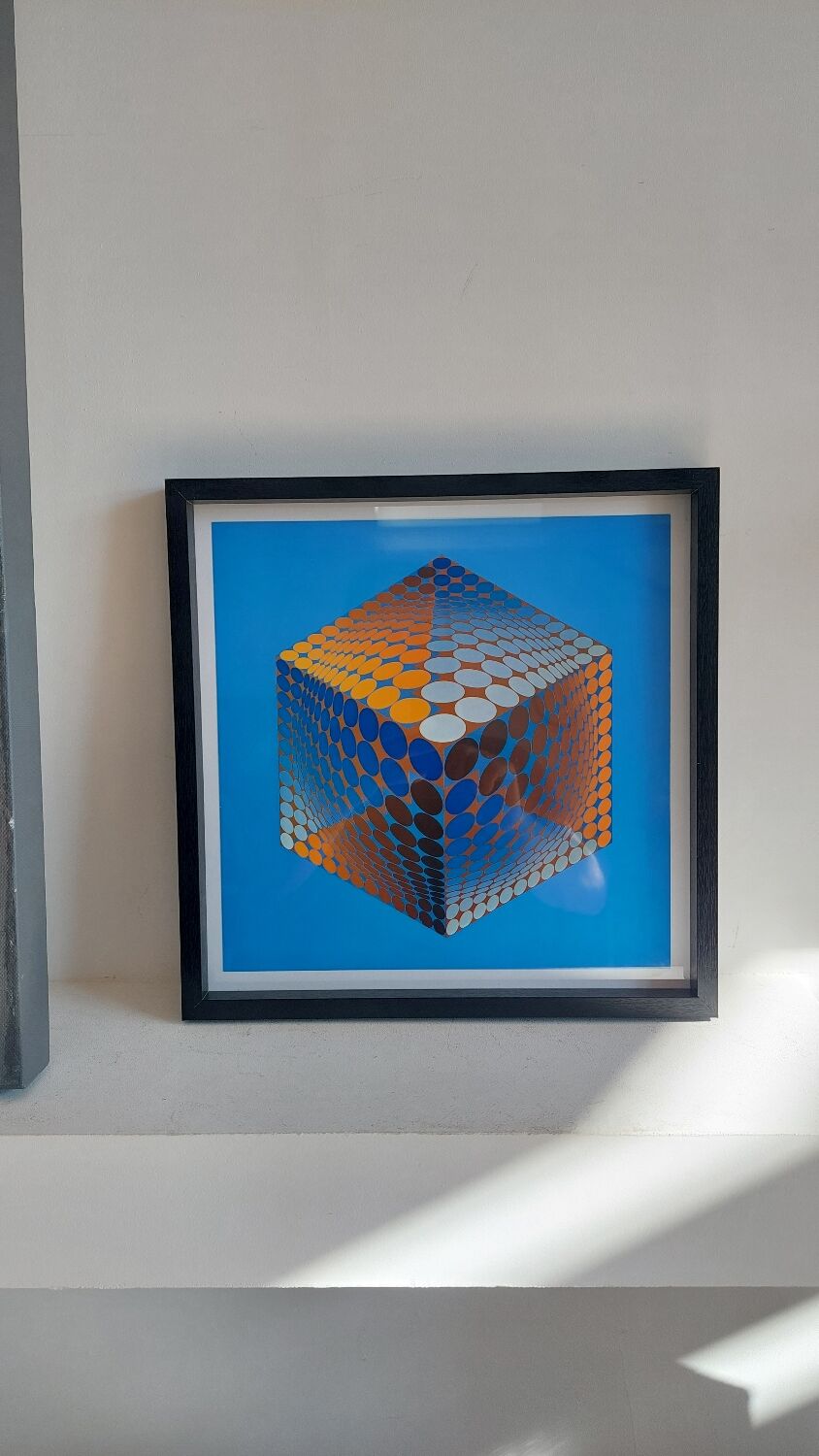 Vasarely original lithograph