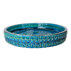 Large Mid-Century Modern Rimini Blu Pottery Bowl by Aldo Londi for Bitossi, Italy, 1960s