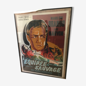The wild equipment - original poster 1953 -160x120 cm framed