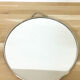 Chrome round mirror 1950 29x33cm