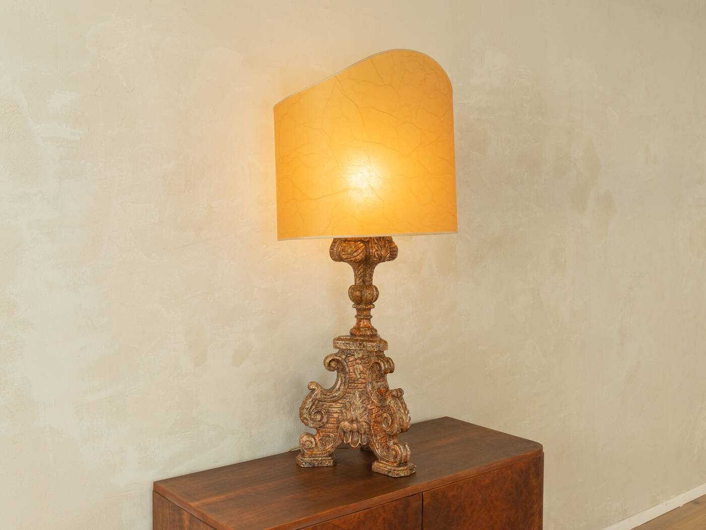 Lampe de table baroque, fabriquée à la main
