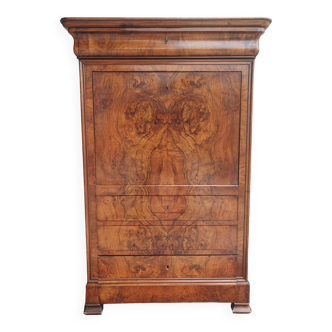 Secretary Louis Philippe in walnut bramble