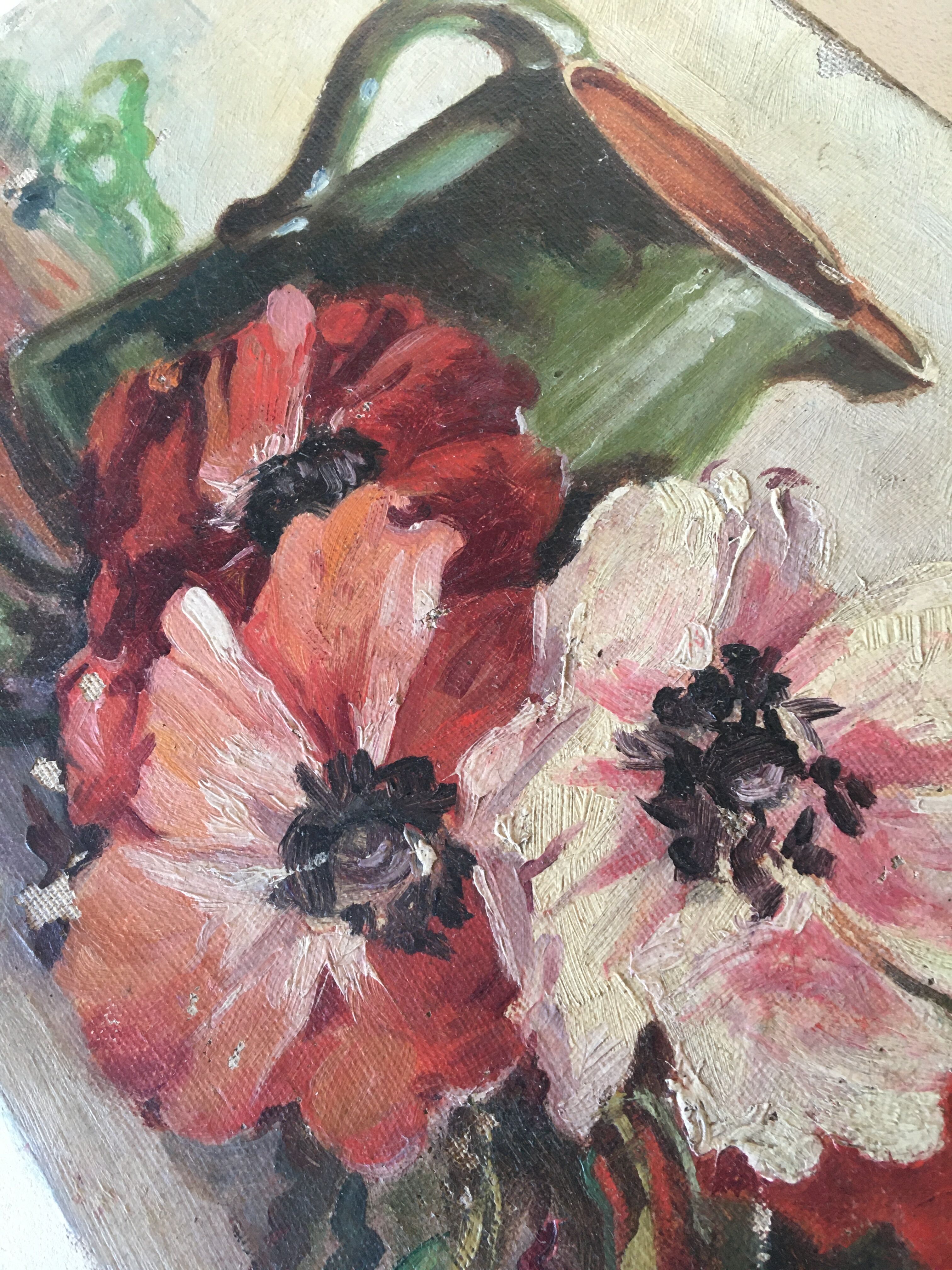 Oil on canvas signed