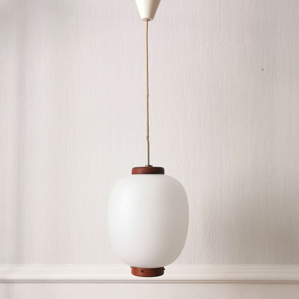 Pendant lamp "Kina" by Bent Karlby, Lyfa, 1950