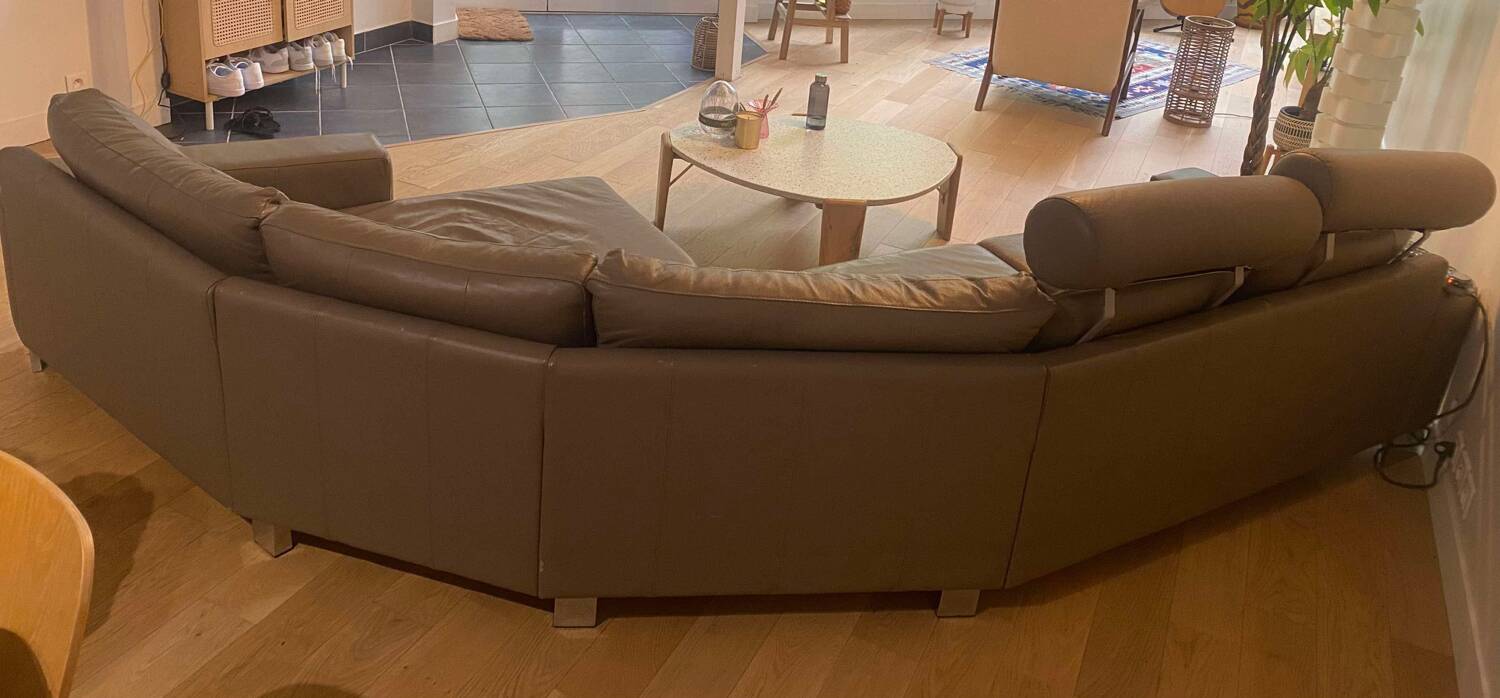 Canapé d'angle en cuir Bo concept