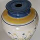 Hand-painted ceramic vase with floral decoration – H 33 cm