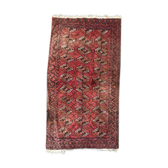Handmade Afghan Turkmen rug 98x178 cm