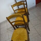 Ensemble de 3 chaises Baumann, 1980s