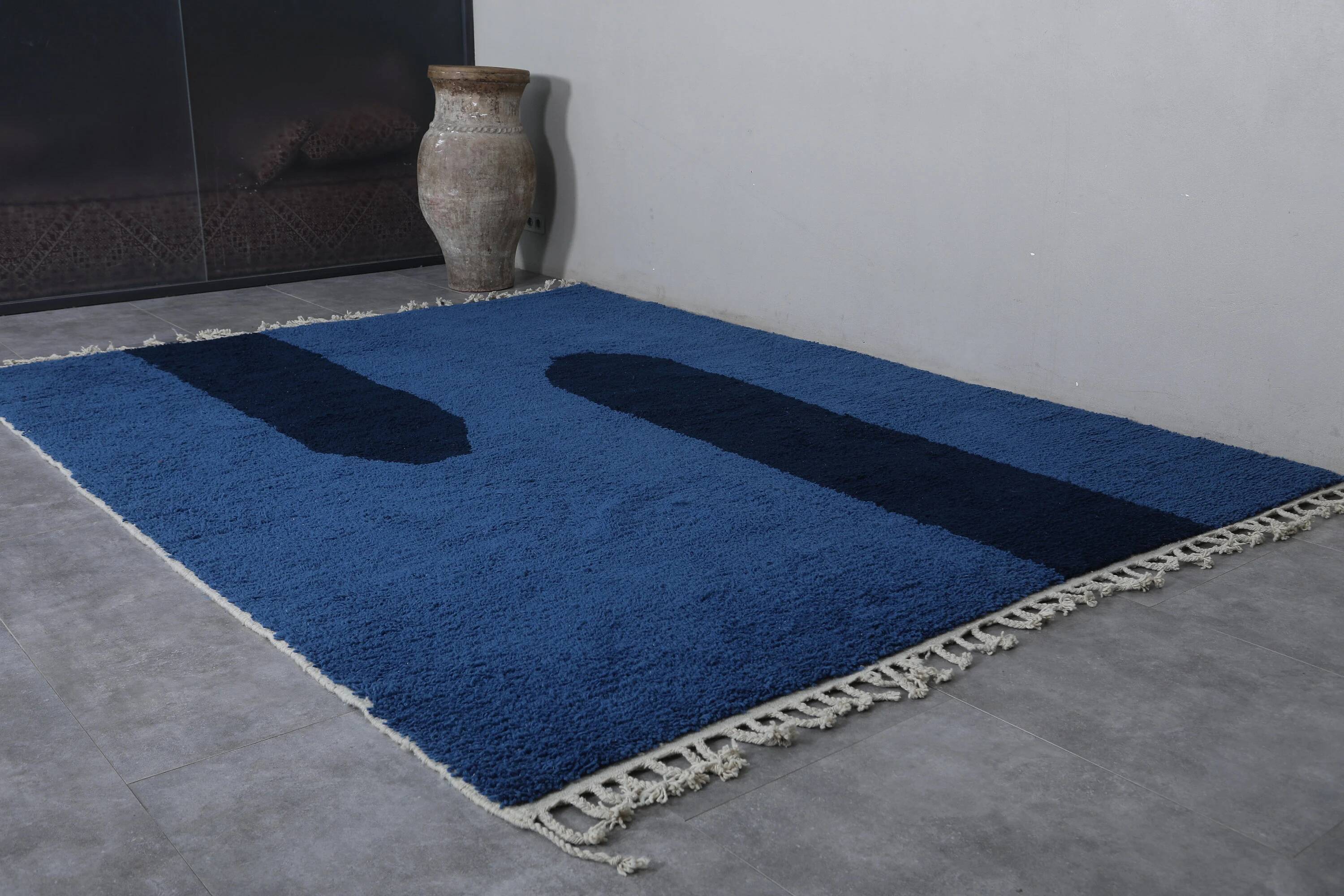 Moroccan handmade wool rug 3 x 2 m