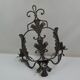 Pair of grey patinated iron wall lamps