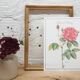 Botanical plank Rose de Provins