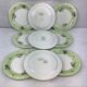 9 Dessert plates spring décor made in france Salins