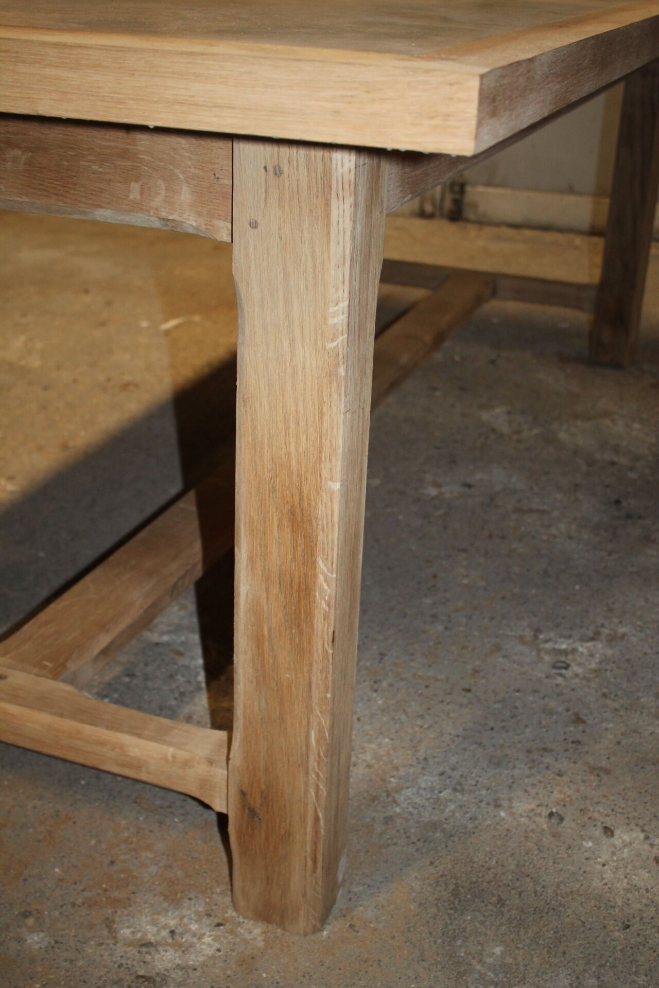 Polished concrete farm table