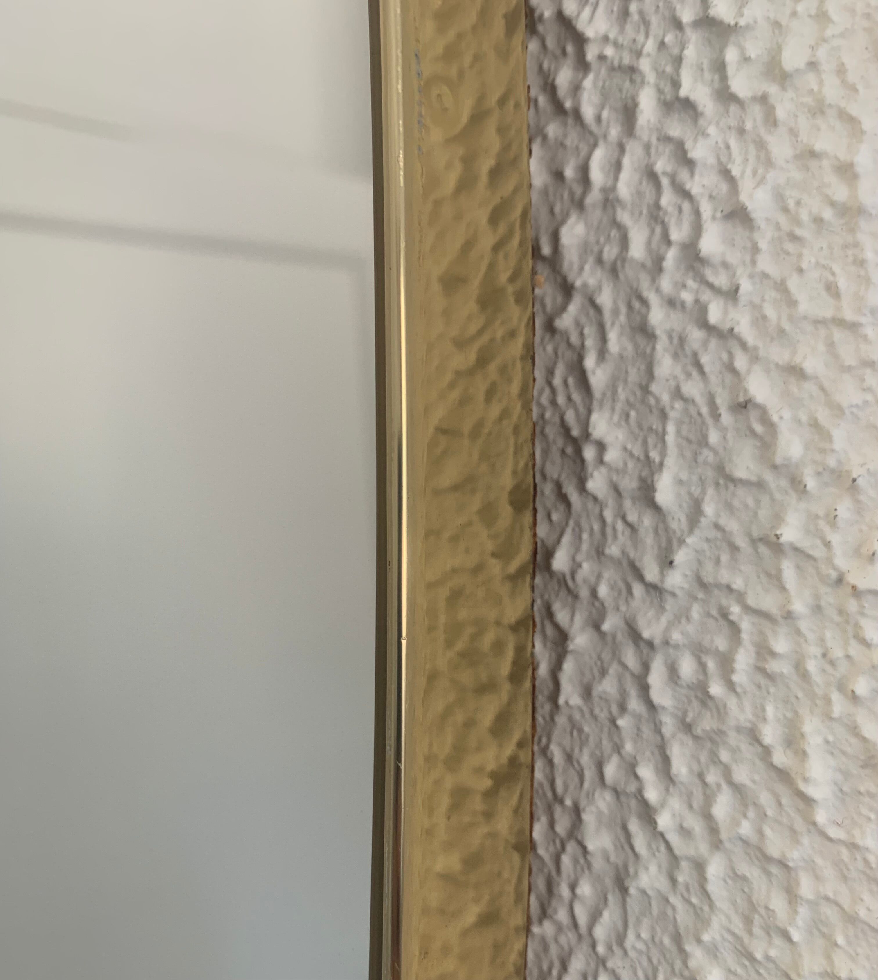 Vintage mirror 1960 asymmetrical mirror - 46 x 24 cm