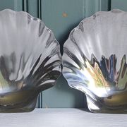 2 coupelles coquillage en inox