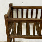 Rustic solid oak crib