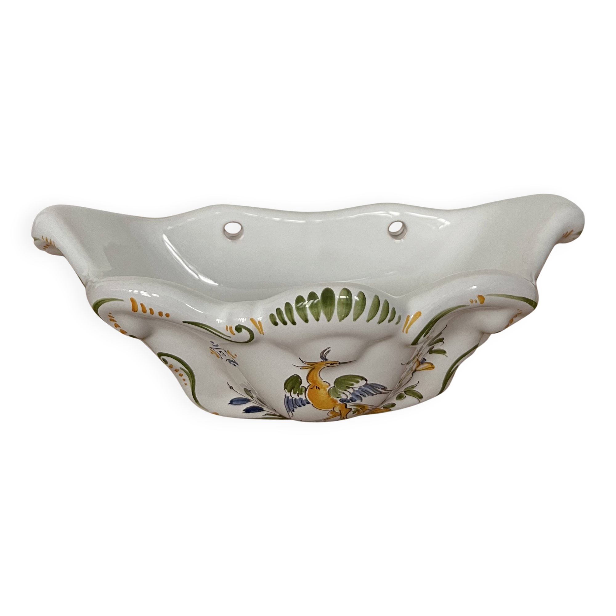 XL wall-mounted soap dish signed Moustiers