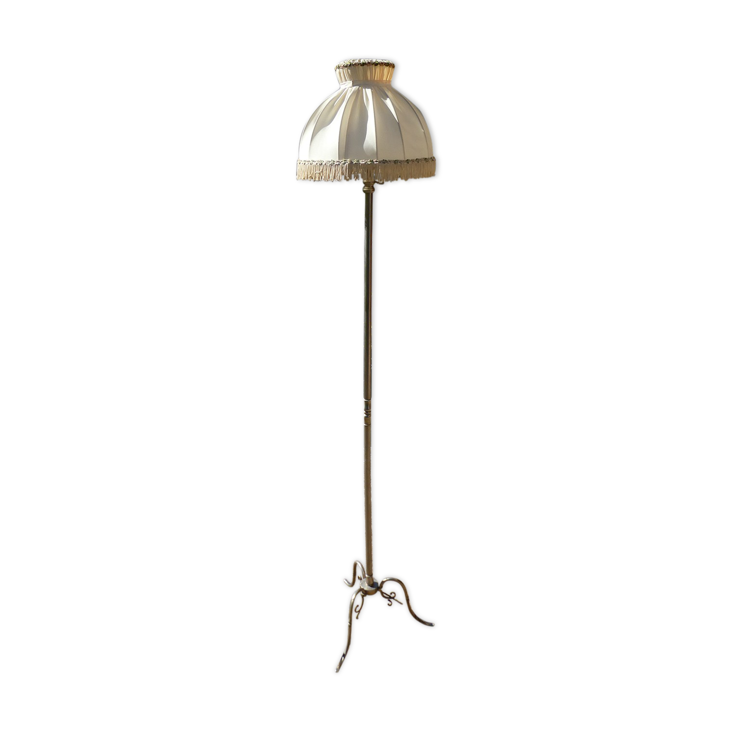Lampadaire vintage à franges