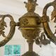 Bronze chandelier 4 tulips