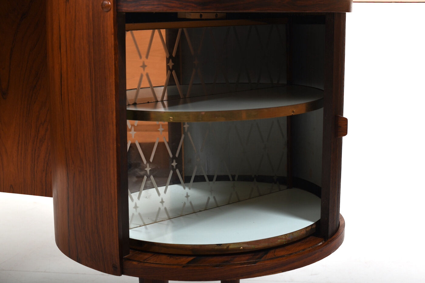 Fine Danish Kidney Desk Model 54 by Feldballes Møbelfabrik 1950s