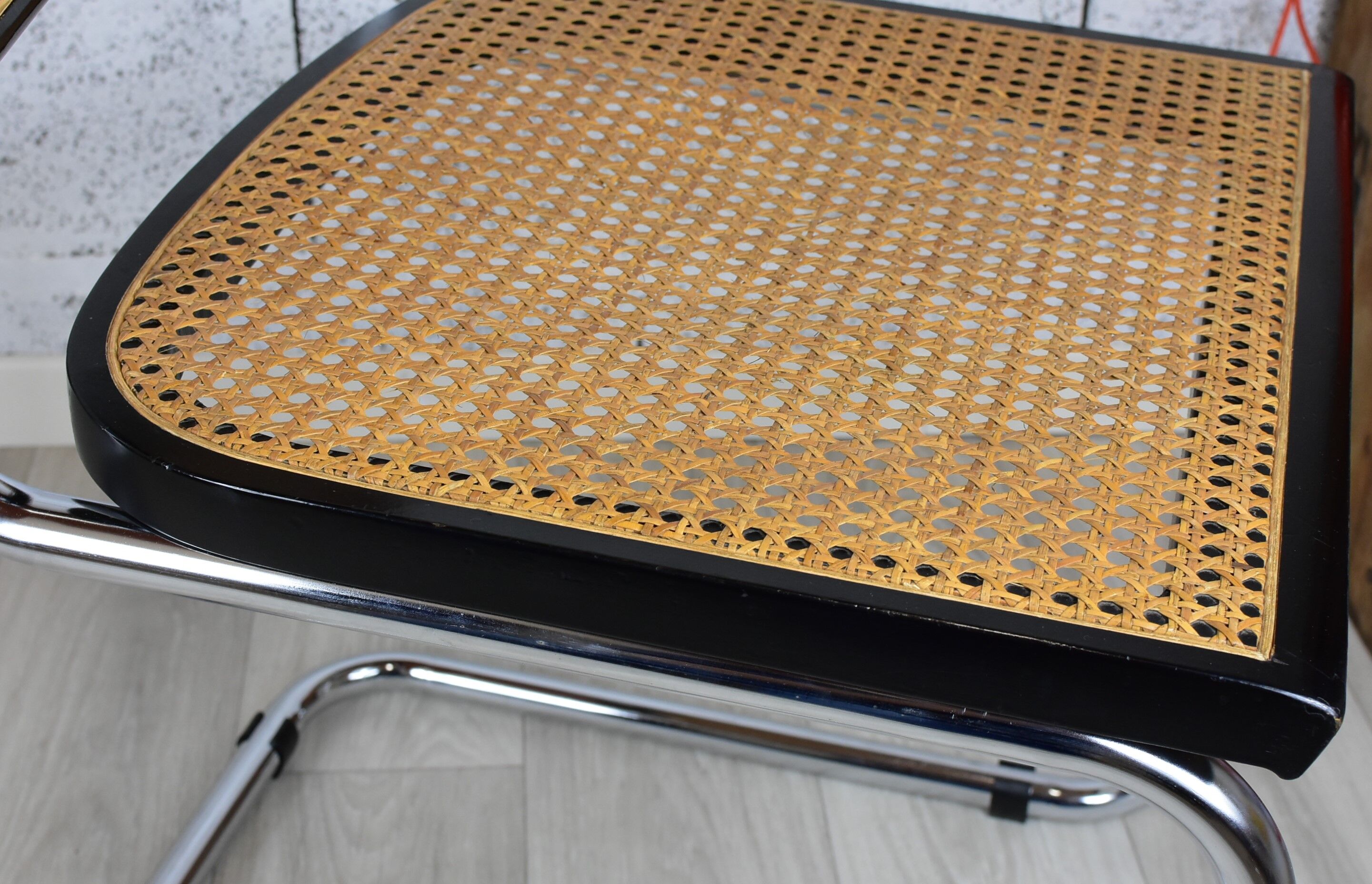 Pair of vintage chairs B32 Marcel Breuer, black