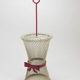 Bow tie umbrella stand in the style of Mathieu Matégot, mid-century, metal, France, 1950s.