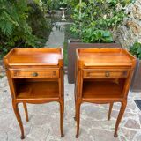 Pair of cherry bedside tables