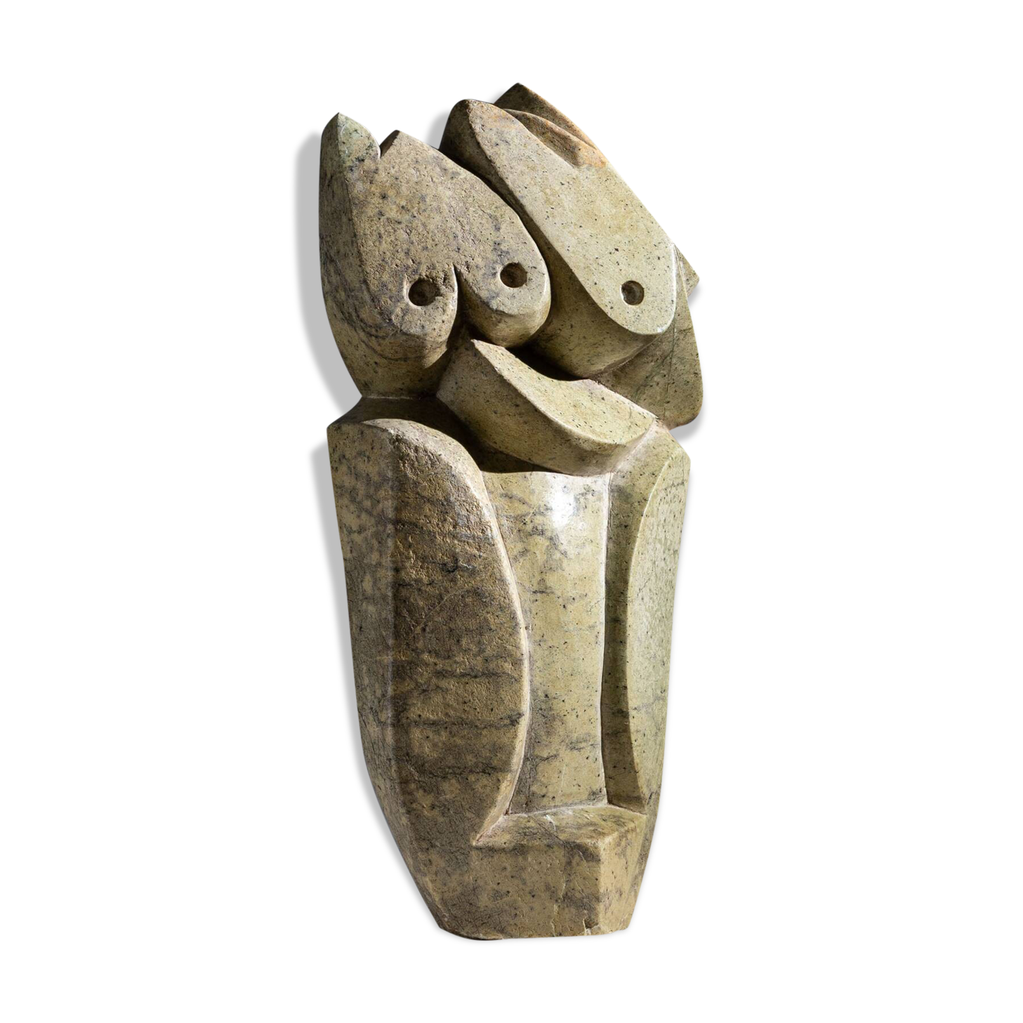 Abstract soapstone bird sculpture
