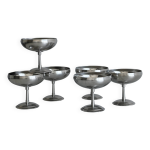 6 coupelles sur pied