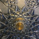 Crystal and bronze cake display