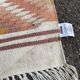Tapis tissé laine et jute multicolore 140x200